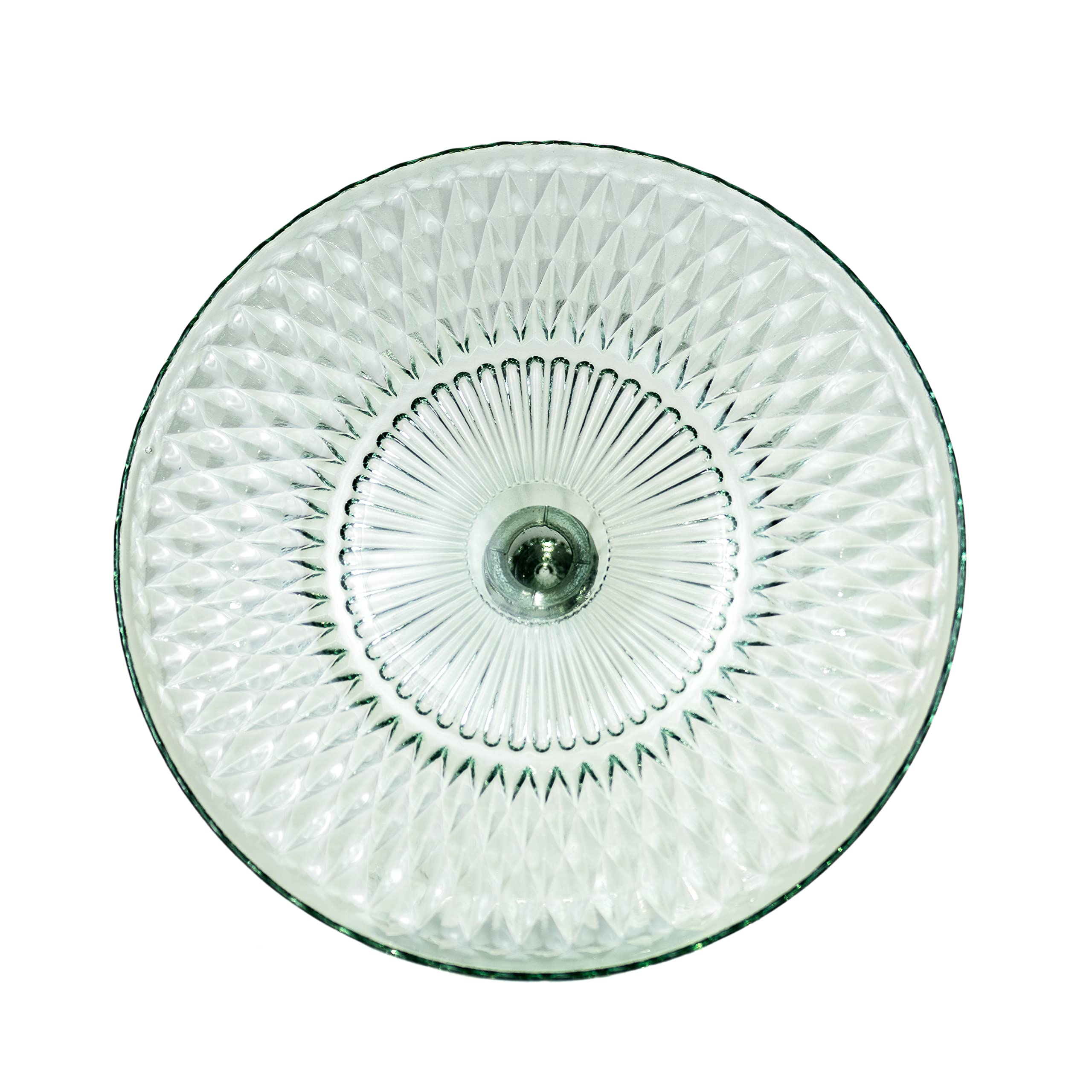 Amici Home Rochester cake stand close-up rim reveals sturdy footed design