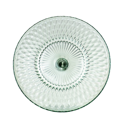 Amici Home Rochester cake stand close-up rim reveals sturdy footed design