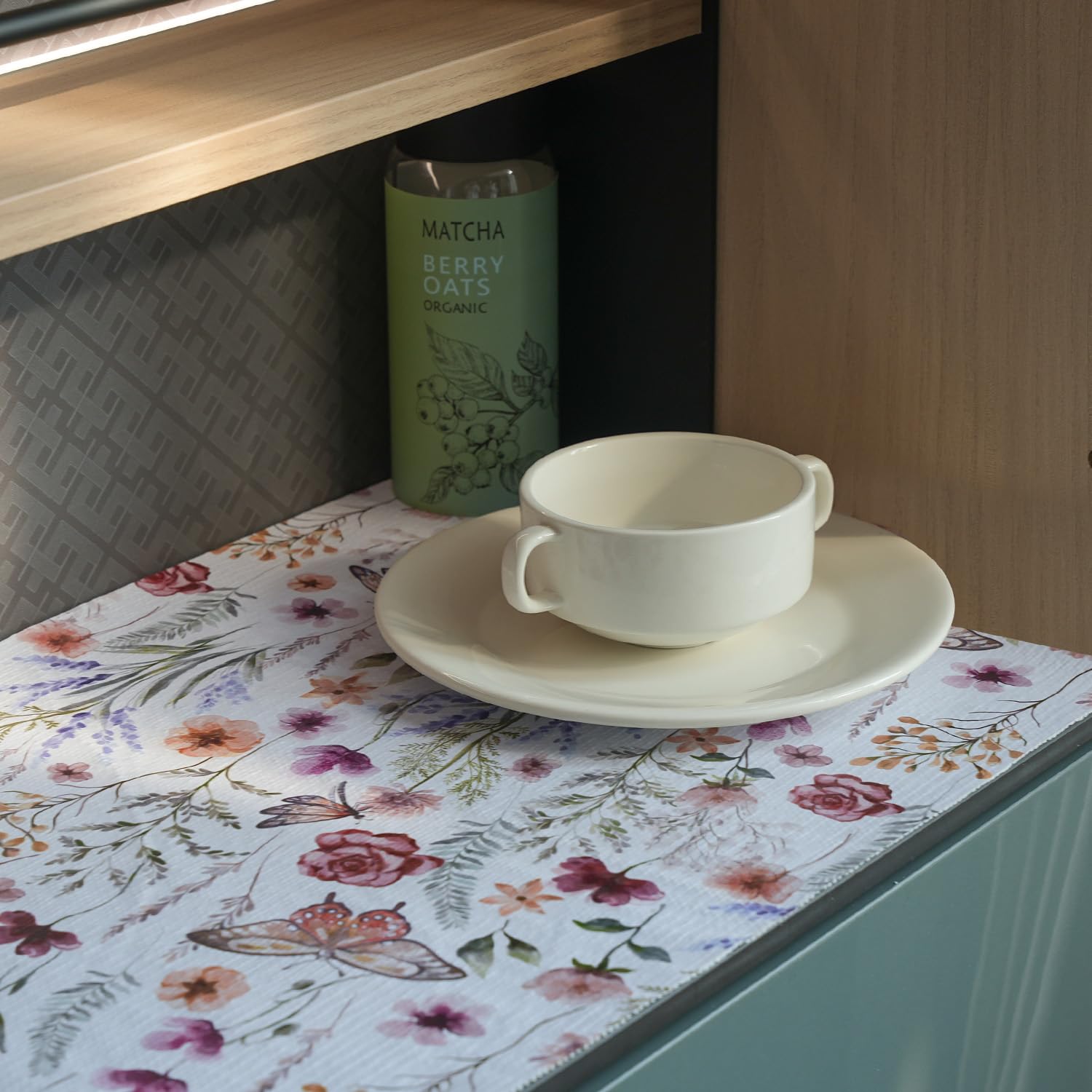 Amiitay trim-to-fit liner fits unique spaces with simple scissors.
