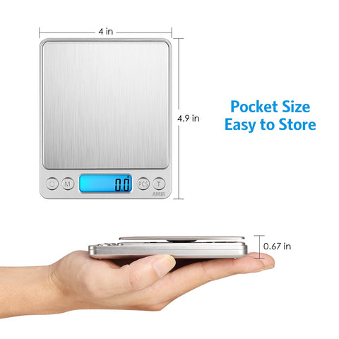 AMIR digital kitchen scale PCS counting mode for small parts