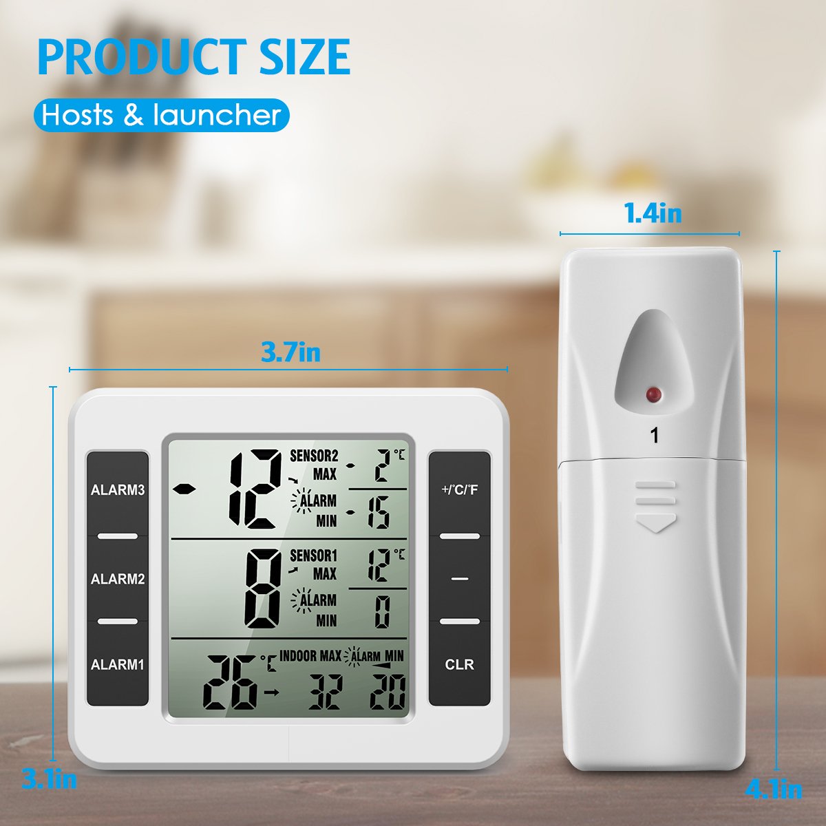 AMIR wide range: -40 to 60 C for indoor/outdoor use.