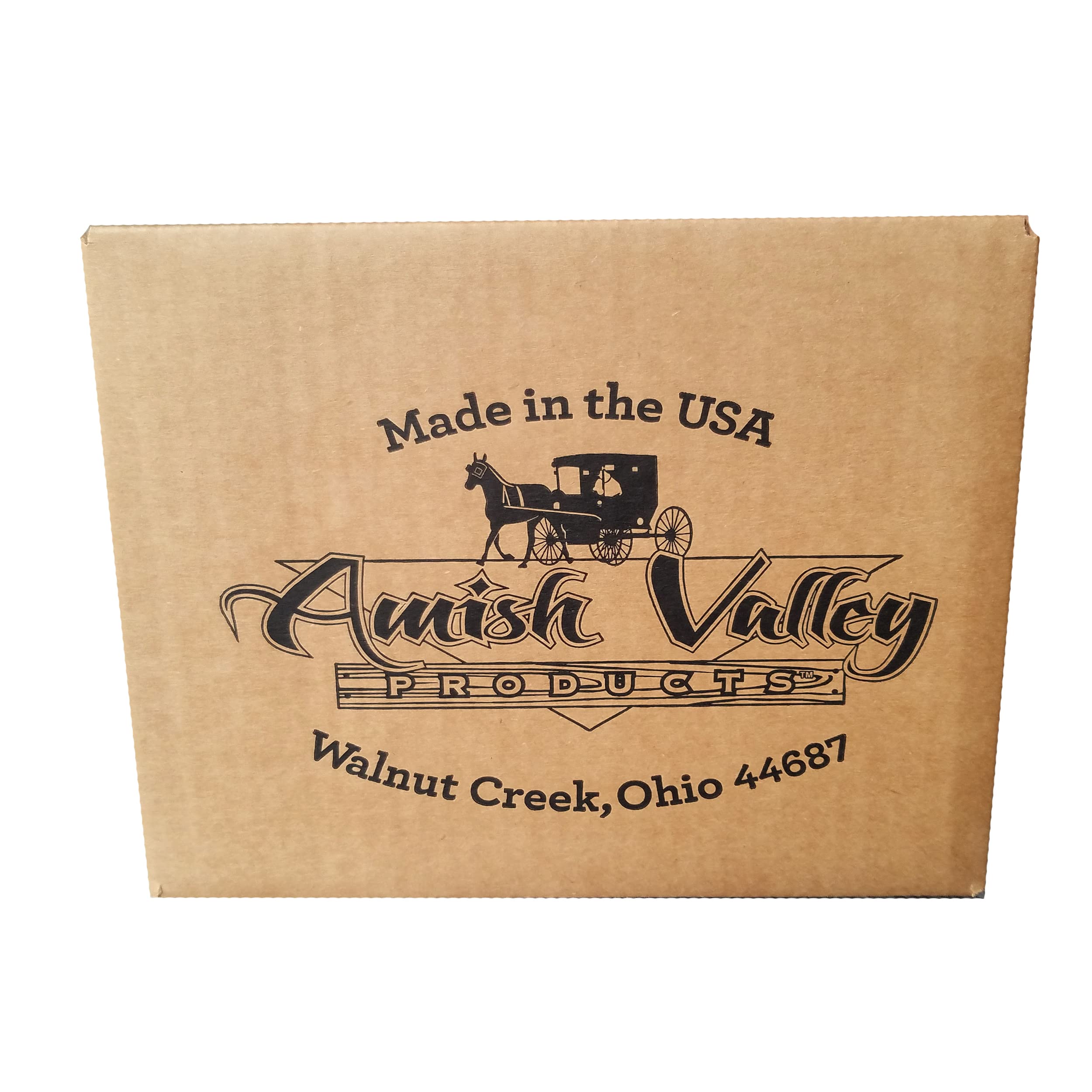 AMISH VALLEY PRODUCTS Amish craftsmanship signature underscores quality and heritage.