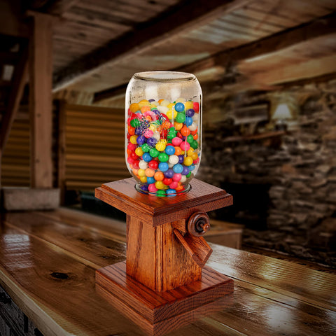 AMISH VALLEY PRODUCTS countertop display showcases rustic charm and practical storage.
