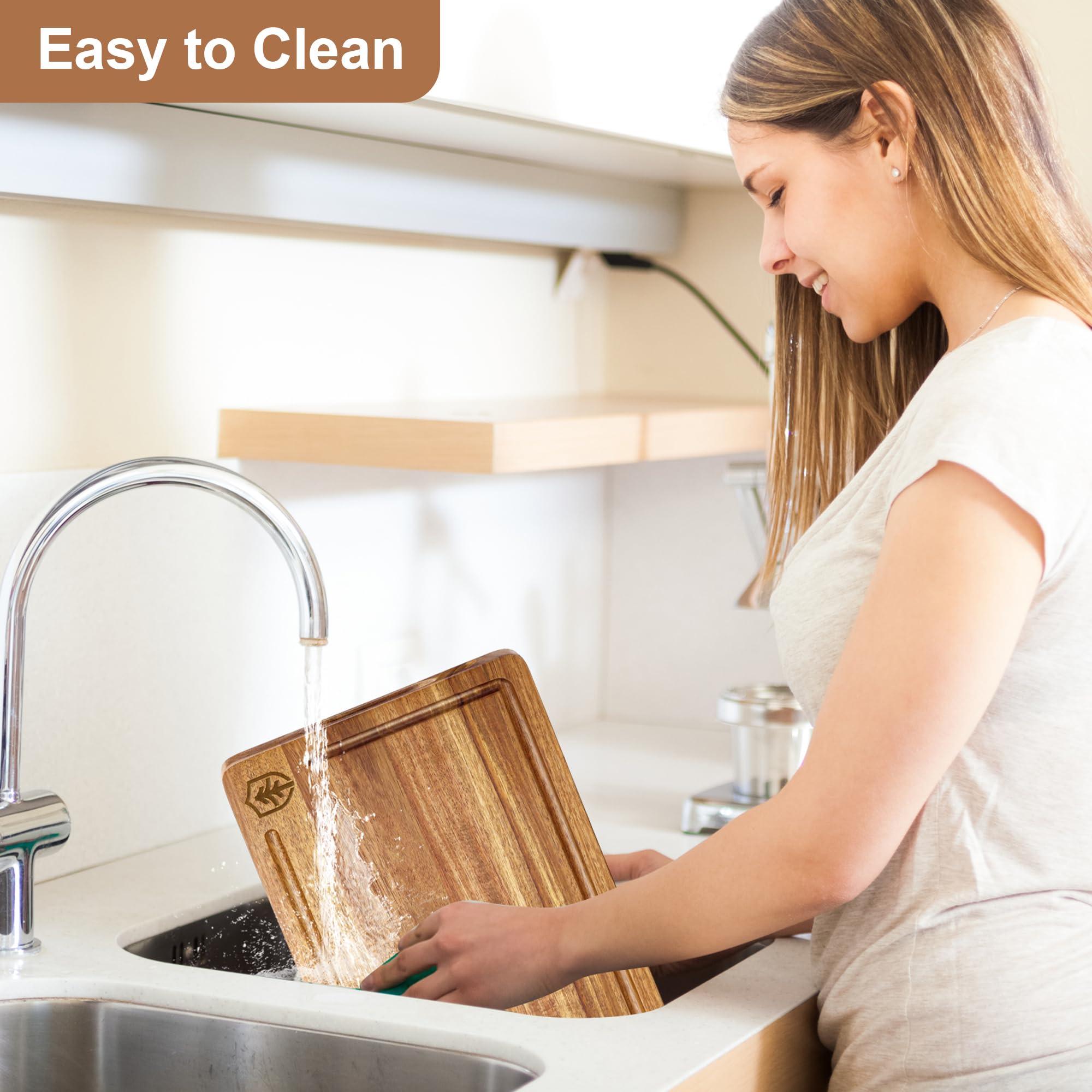 Amitlimate acacia wood grain variations add natural elegance to any kitchen.