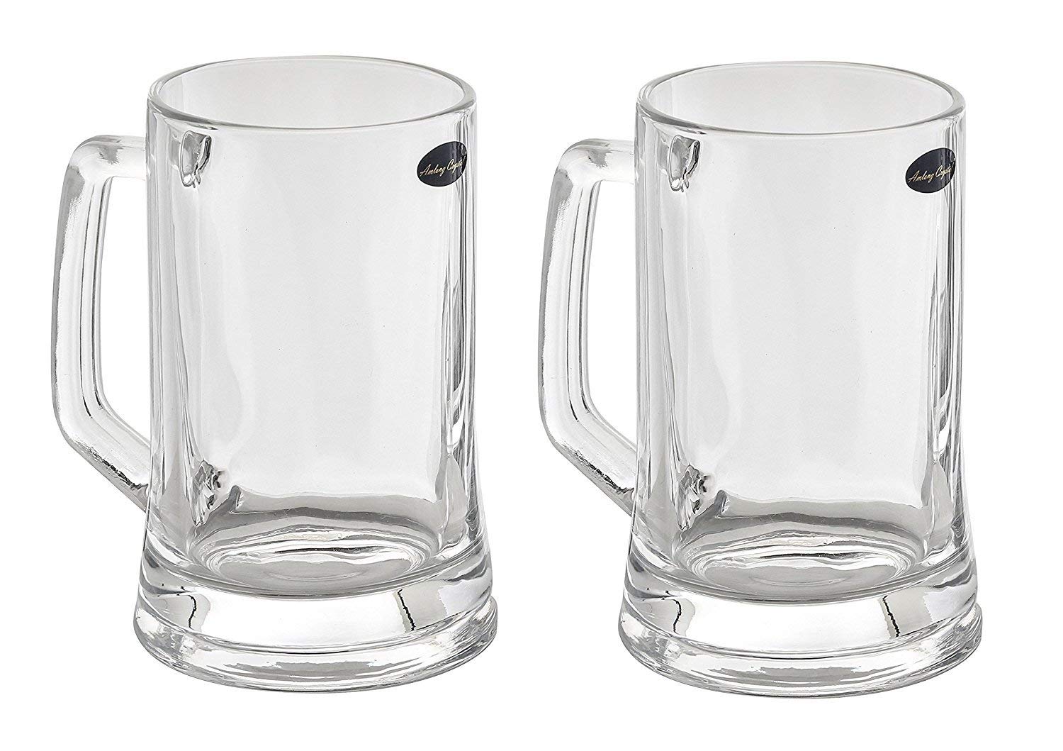 Amlong Crystal lead-free beer mug with foam, ideal for rich heady pours