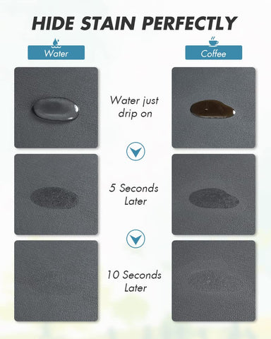 AMOAMI Coffee Mat demonstrates high absorbency for quick spill pickup.