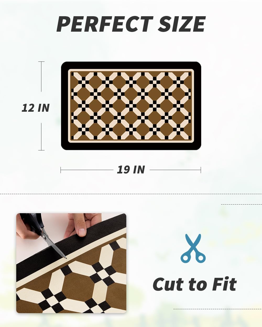 AMOAMI kitchen drying mat blends practicality with a tidy counter look.