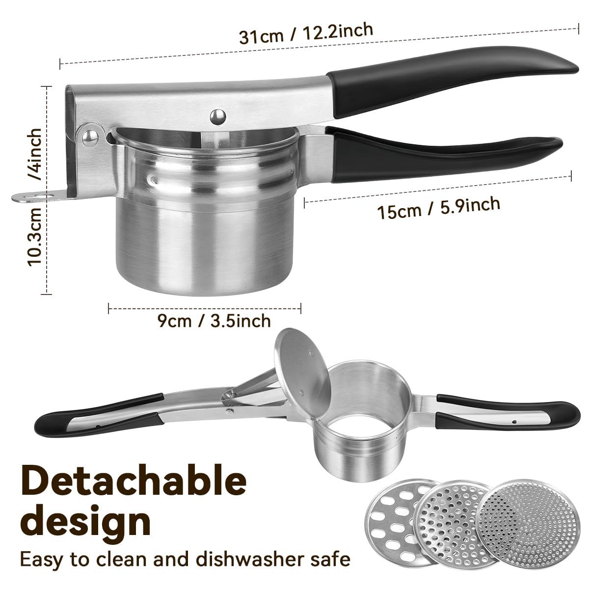 AMOHEE hanging hole feature for tidy storage between uses.