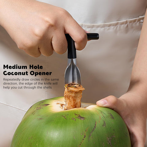 AMOHEE three-size punching knife for coconuts of varying sizes