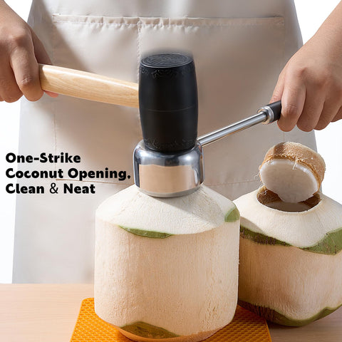 AMOHEE rubber mallet with silicone pad for controlled tapping