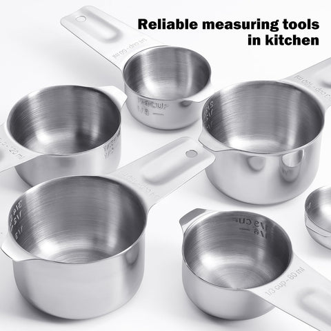 AMOHEE three-quarters cup balances mid-size measurements.
