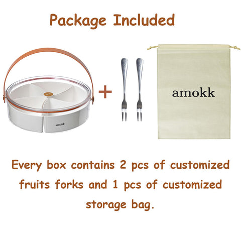 amokk divided serving tray close-up on material quality