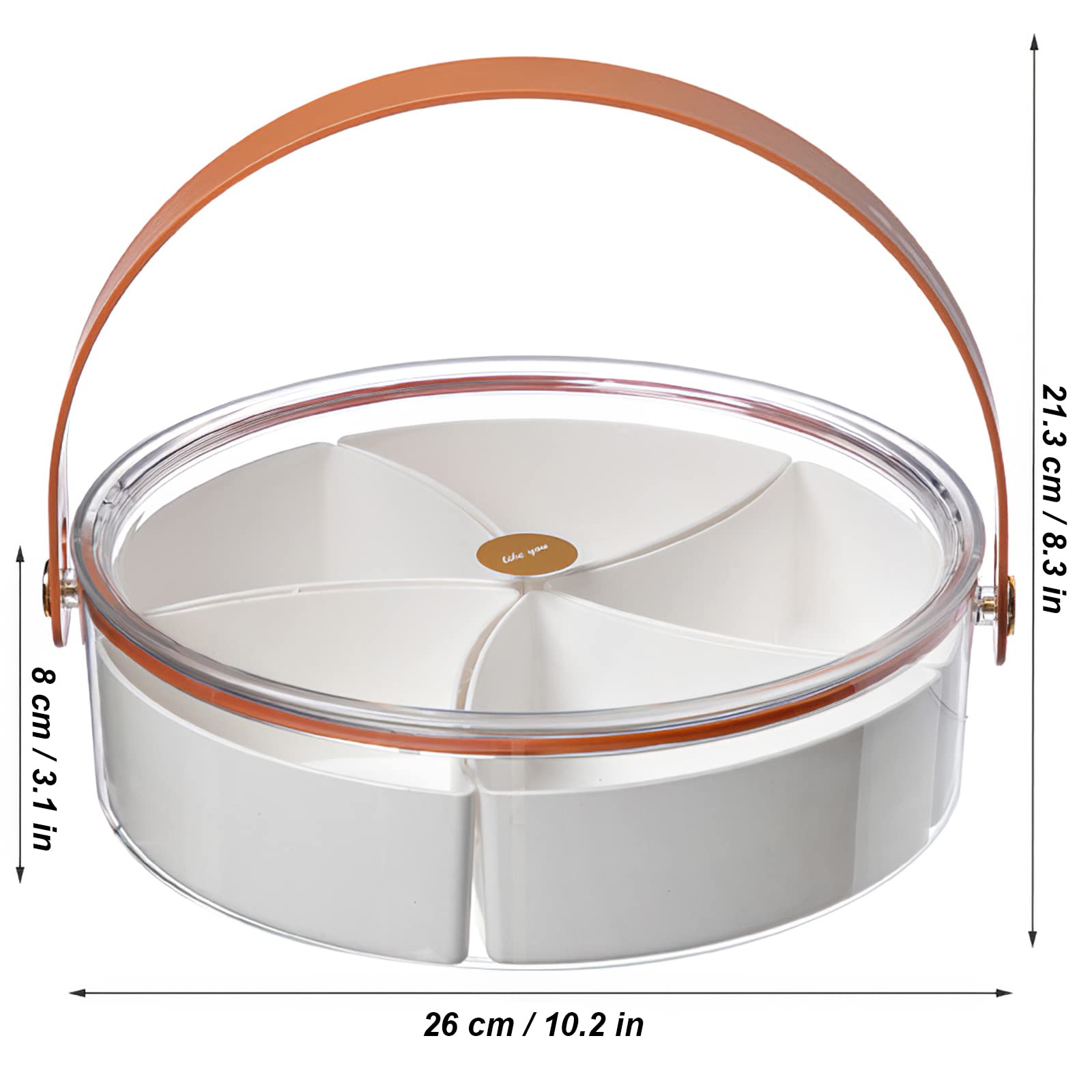 amokk divided serving tray includes forks and storage bag