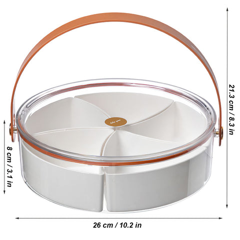 amokk divided serving tray includes forks and storage bag