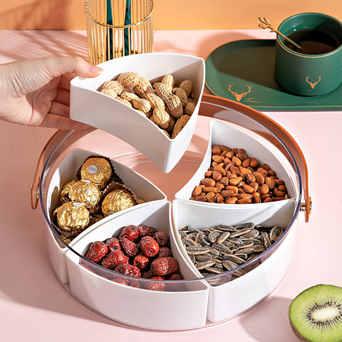 amokk divided serving tray interior compartments for organized snacks