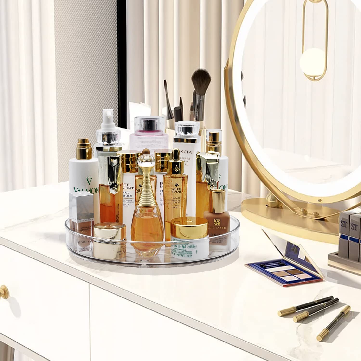 amolliar space-saving storage solution lazy susan enhances any cabinet with smooth rotation.