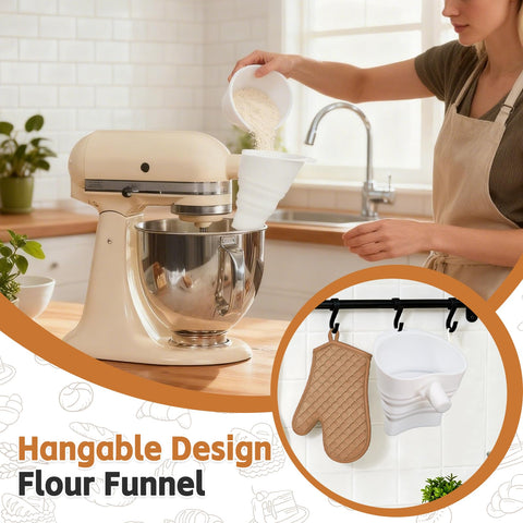Food-safe silicone funnel resists stains and offers durable, safe pouring.