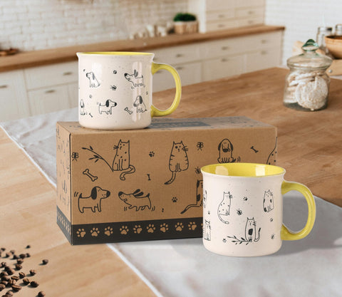 AmorArc 22oz mug with dishwasher-safe glaze, easy cleaning