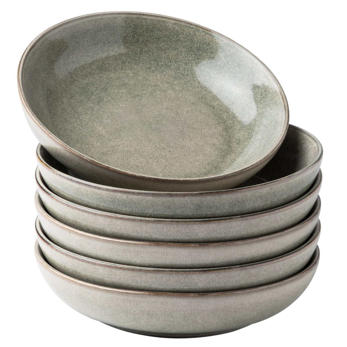 AmorArc 8.5 inch pasta bowl top view shows ample 36oz capacity.