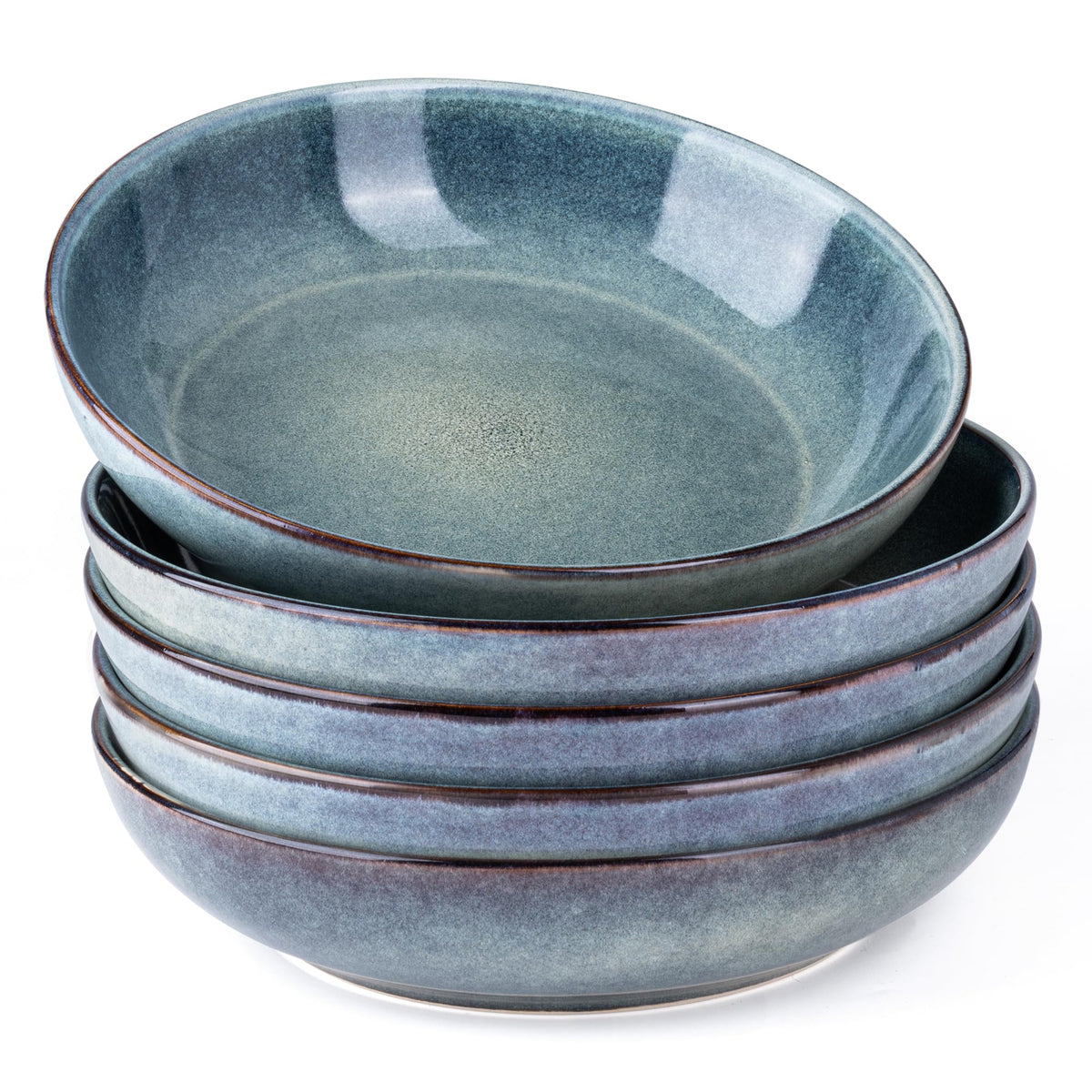 AmorArc 8.5-inch pasta bowls set, ideal for family pasta servings and lively tables.