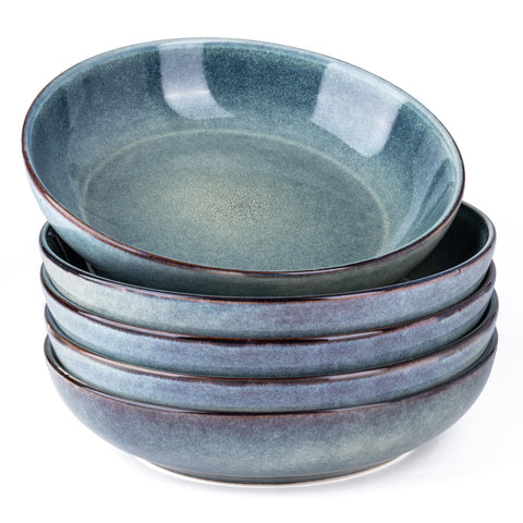 AmorArc 8.5-inch pasta bowls set, ideal for family pasta servings and lively tables.
