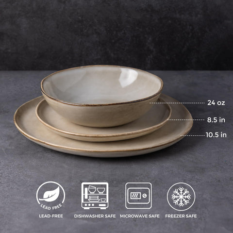 AmorArc 8.5-inch appetizer plate ideal for starters and salads