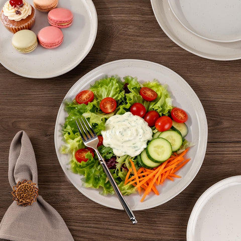 AmorArc 5.75-inch cereal bowl with sturdy stoneware for daily use and easy stacking.