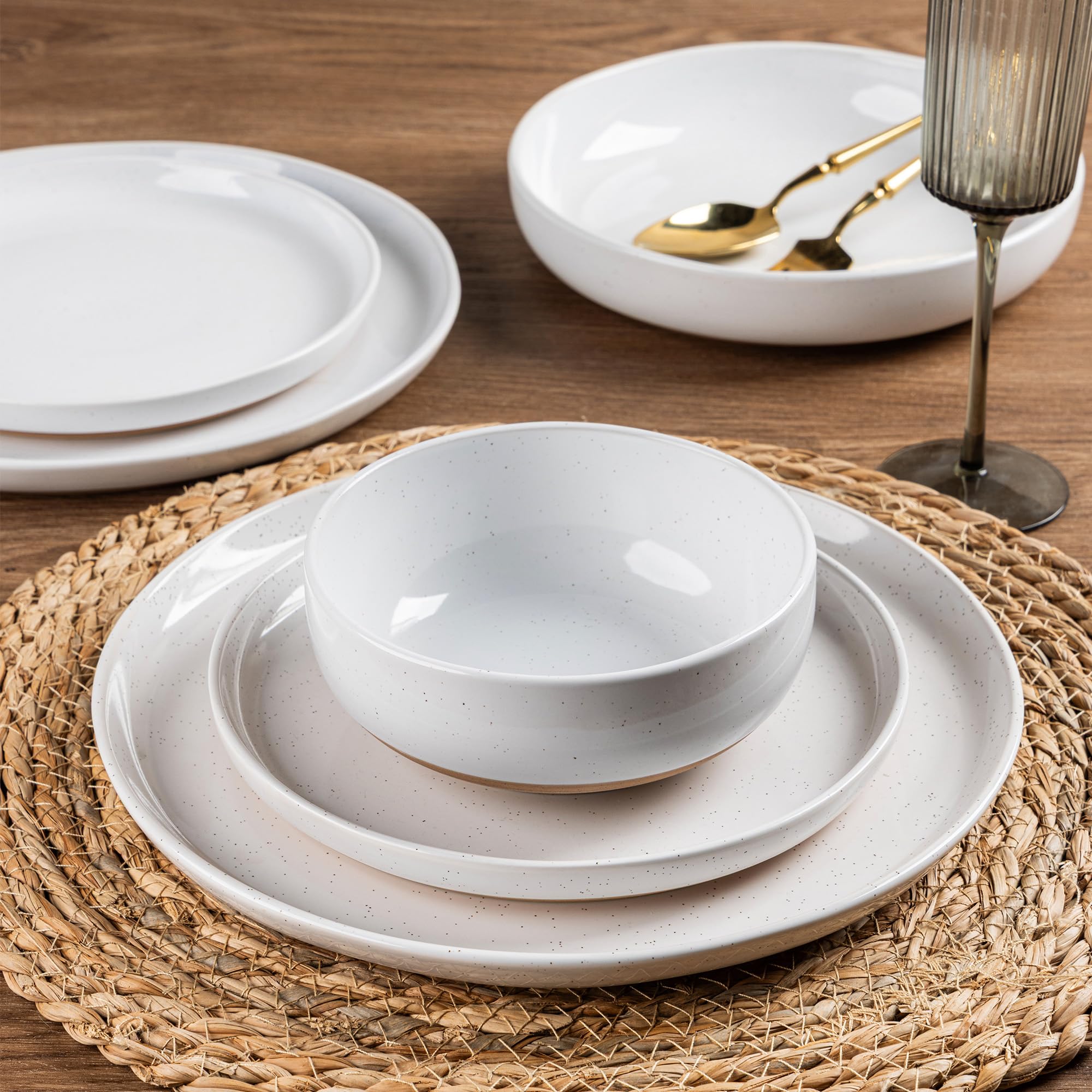 AmorArc cereal bowls 5.75-inch ideal for cereals, soups, and side dishes.
