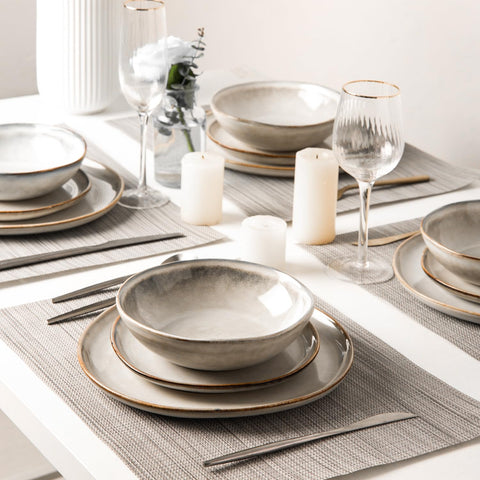 AmorArc dinnerware is microwave and dishwasher safe for convenient everyday meals.