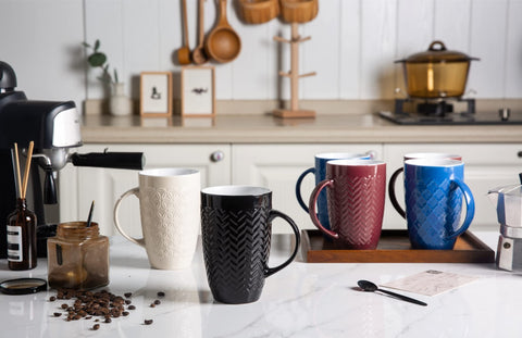 AmorArc dishwasher and microwave safe mugs simplify cleaning