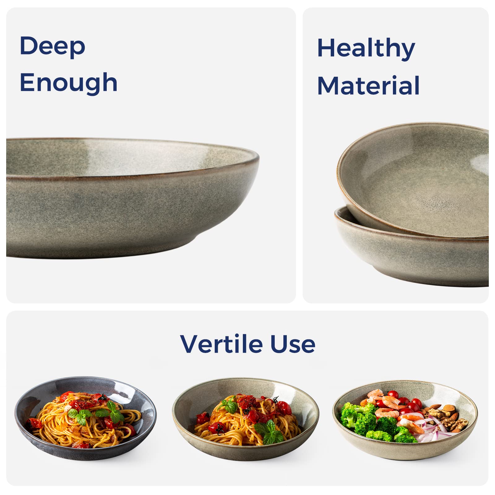 AmorArc dishwasher safe stoneware for easy cleanup.