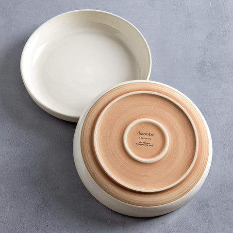 AmorArc handpainted ceramic bowls brighten mealtime.