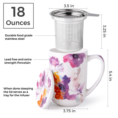 AmorArc mug interior glaze eases cleaning and resists stains