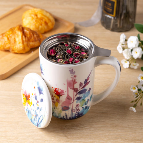 AmorArc porcelain mug interior glaze resists stains for easy cleaning