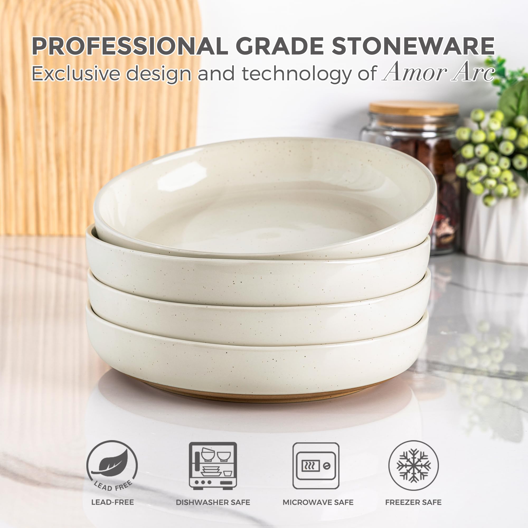 AmorArc stackable bowls save cupboard space.