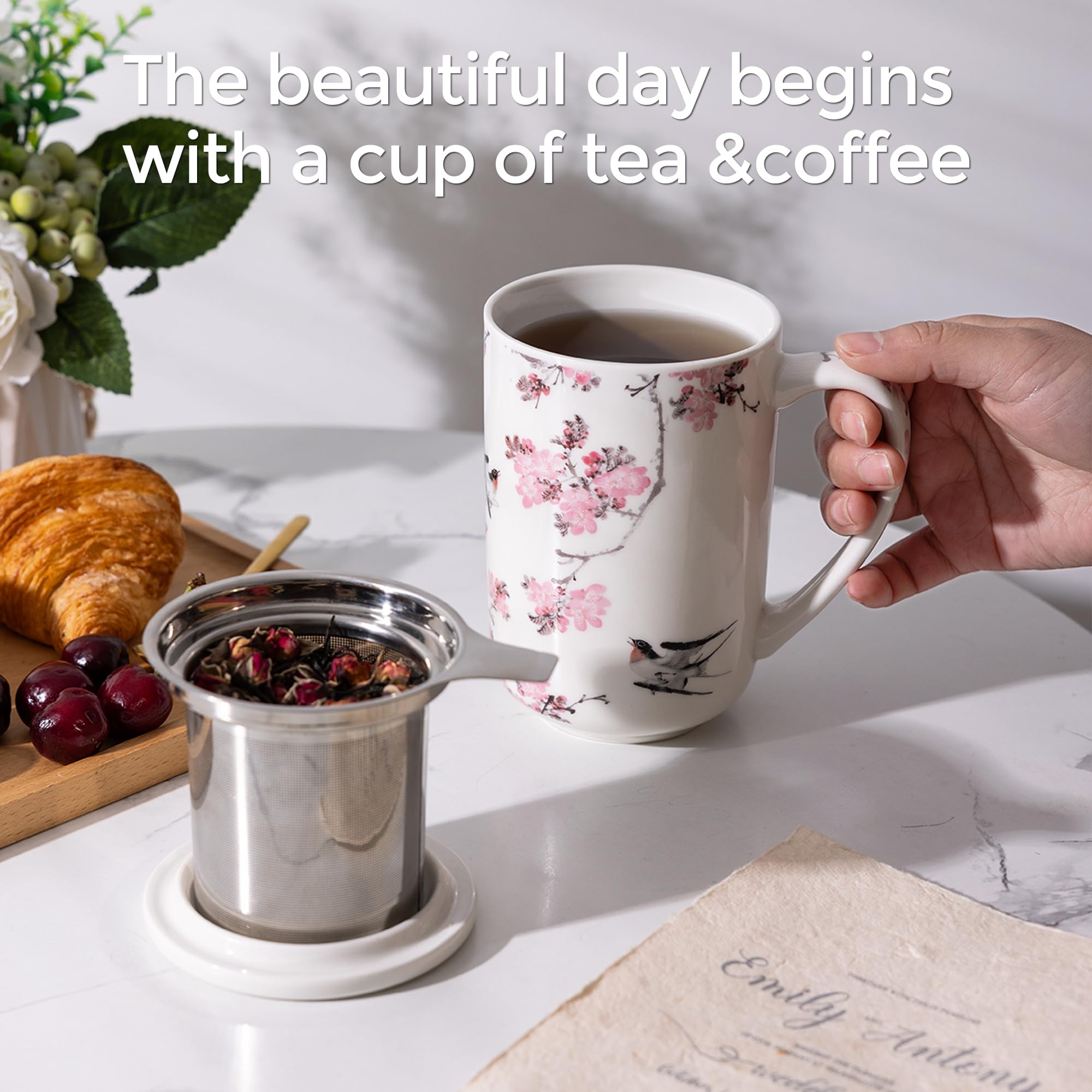 AmorArc mug with dishwasher-safe glaze for easy cleaning