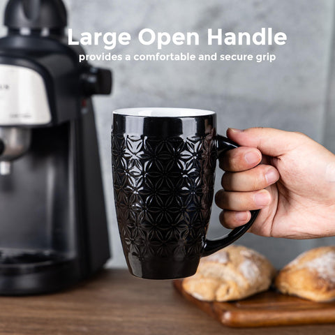 AmorArc textured geometry mugs 20oz highlight style and durability for daily sipping