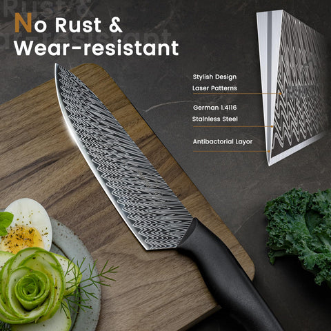 Amorston 8-inch slicing knife delivering clean, even roasts