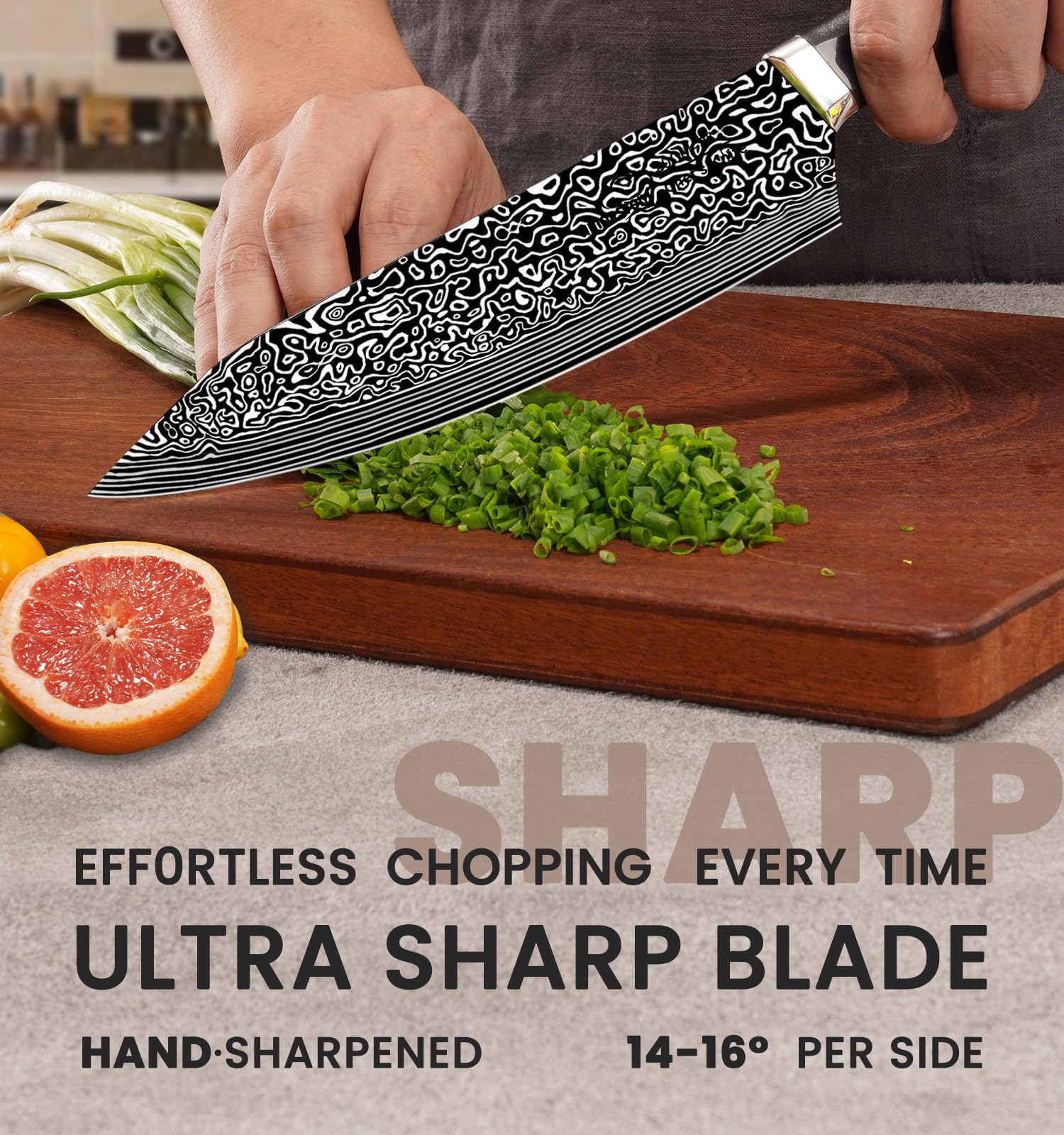 Amorston 3.5-inch paring knife precision for peeling and trimming.