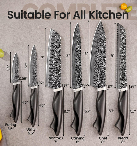 Amorston 8-inch chef knife ready for precise slicing and professional-grade prep.