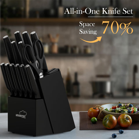 Amorston blades are dishwasher-safe for easy cleanup after cooking