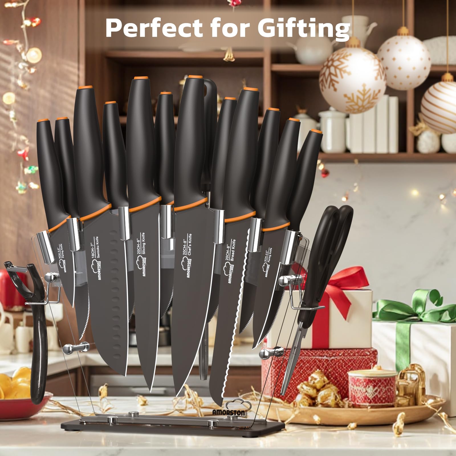 Amorston measuring spoons included for accurate ingredient prep.