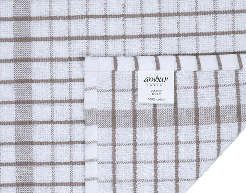 AMOUR INFINI beige dishcloth with soft surface for delicate dishes