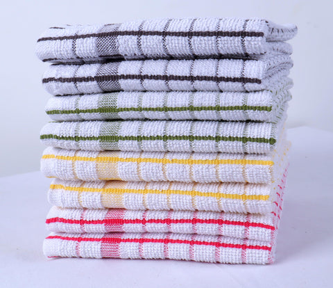AMOUR INFINI 8-pack compact cloths store neatly for everyday kitchen tasks.