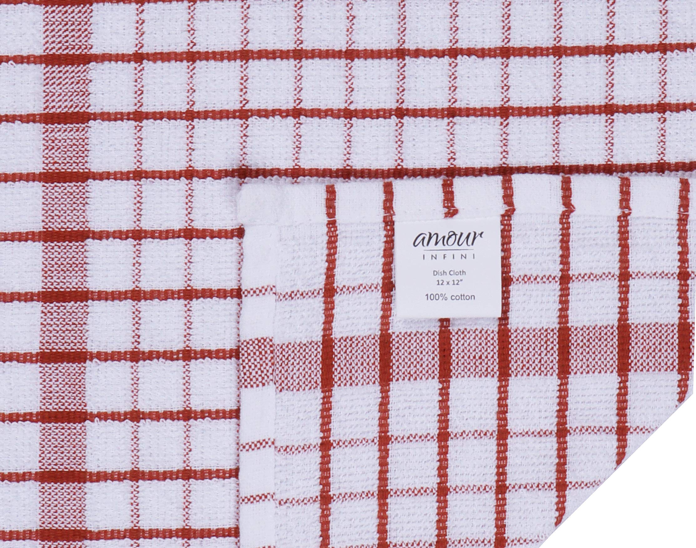 AMOUR INFINI dishcloths set8 absorbent quick-dry for spills and dishes.