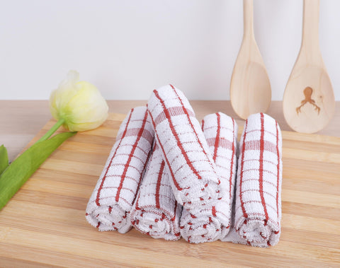 AMOUR INFINI dishcloths compact storage on a kitchen rack.