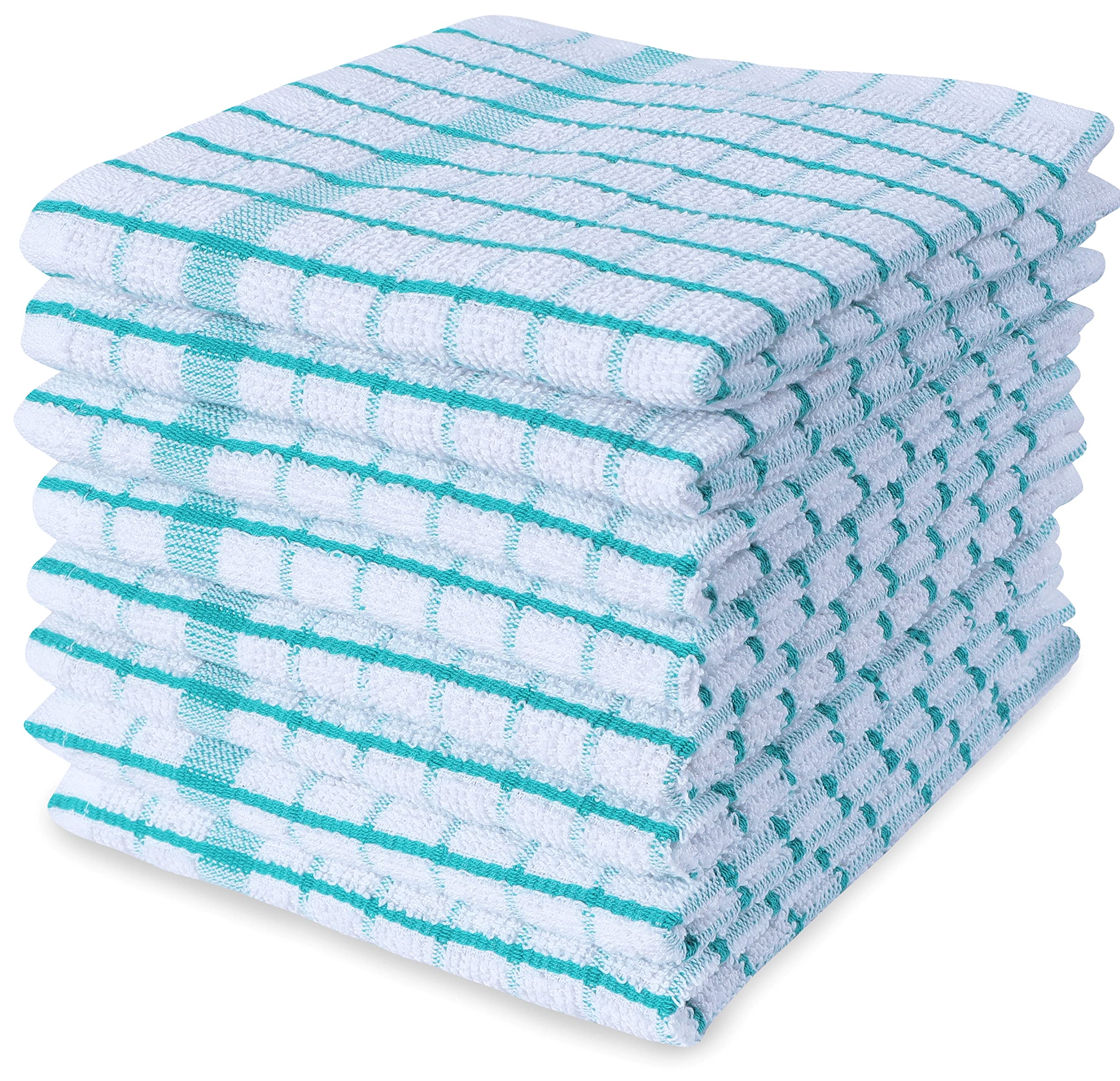 AMOUR INFINI quick-dry dishcloth teal, speeds up moisture removal after washing.