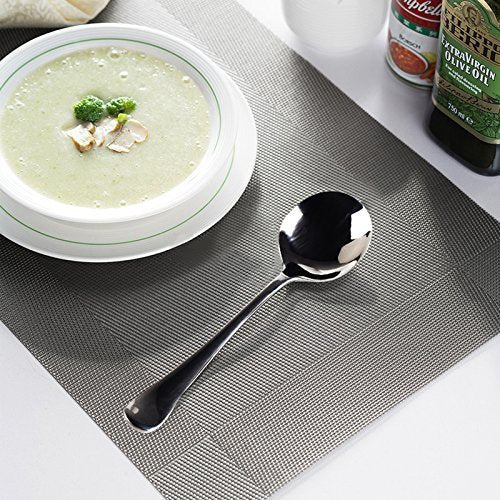 AmoVee restaurant-grade spoons, round bowls, reliable service for busy dining rooms.
