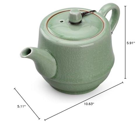 Close-up of glossy ceramic finish and comfortable handle.