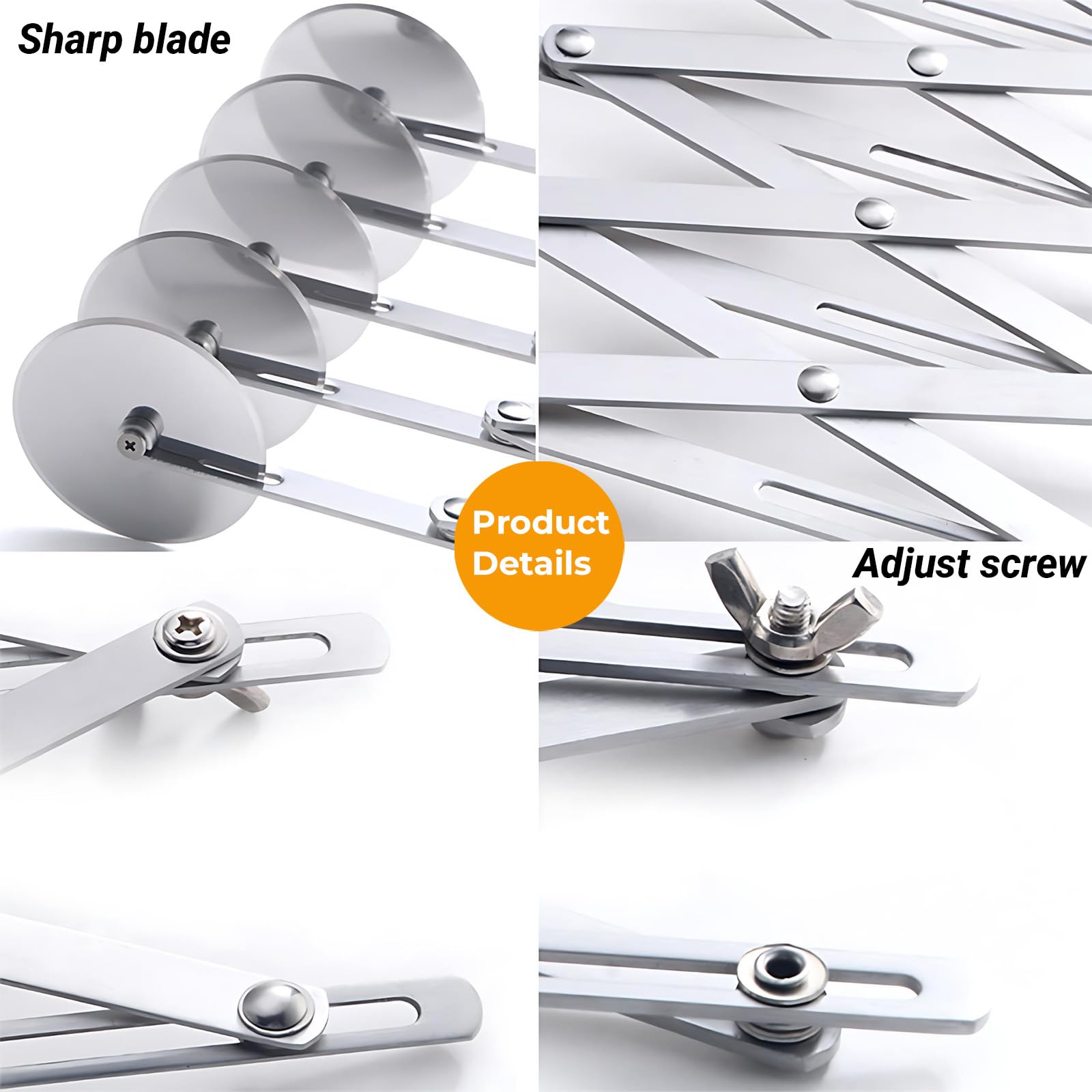 Amroicus adjustable wheel spacing edge view showcases flexible cutting widths